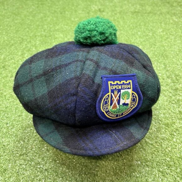 Vintage 1984 British Open ST. ANDREWS Scotland Plaid Golf Hat - Picture 1 of 4